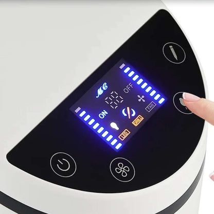 Turbo-Absauger mit 230 W, ultra starker Saugleistung von 35.000 U/min und LED-Licht