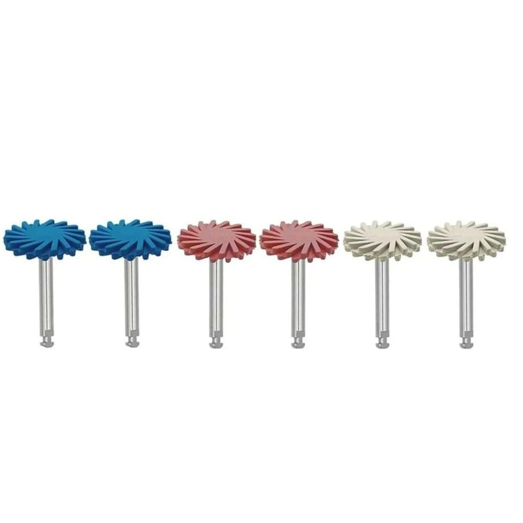 Diamant-Schleifsystem RA (niedrige Geschwindigkeit) für Harz und Keramik – 6 Stück