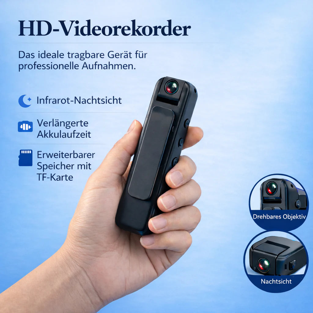 [locale:de] HD-Videorekorder — das ideale tragbare Gerät für professionelle Aufnahmen