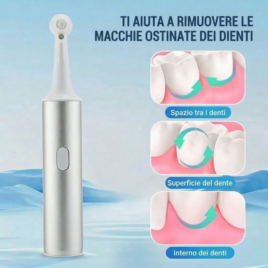Aiuta a rimuovere le macchie ostinate dei denti