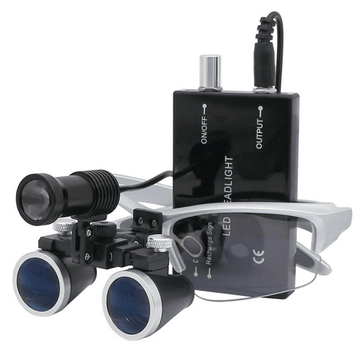 X1-Lupe mit 2,5x- oder 3,5x-Linsen und 5-Watt-Stirnlampe